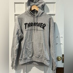 Thrasher Gray Skate Hoodie